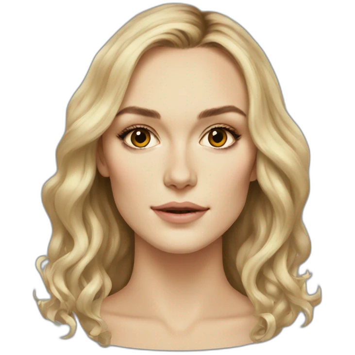 Blonde Keira knightley emoji