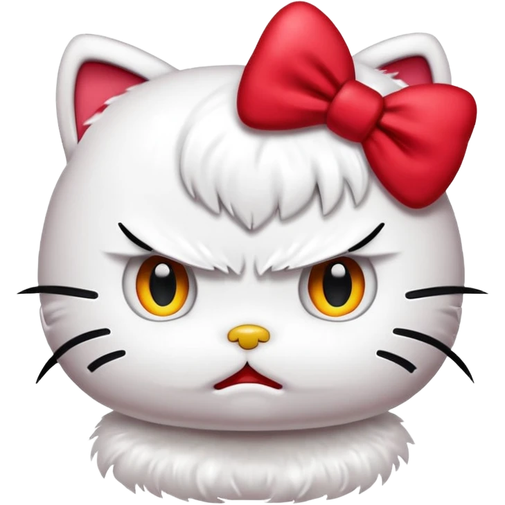 Angry hello kitty  emoji