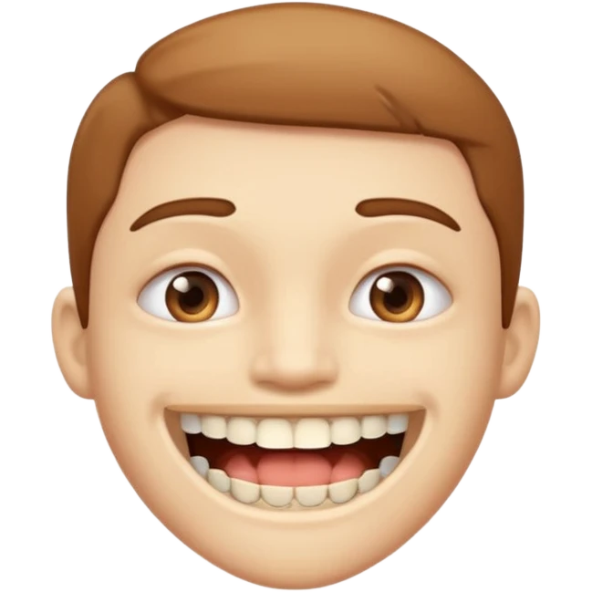 Ahora con alambres en los dientes  emoji