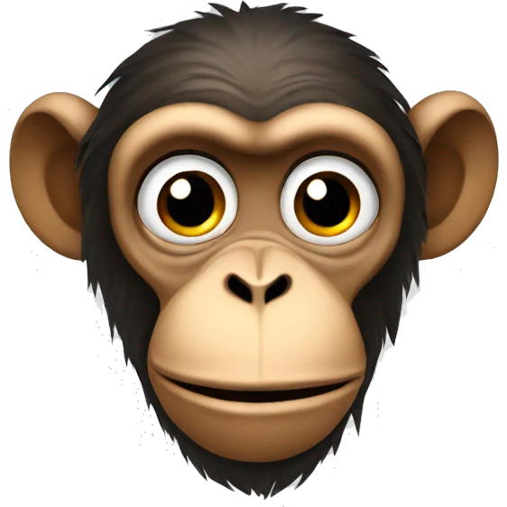 monkey face with him trying to speak emoji