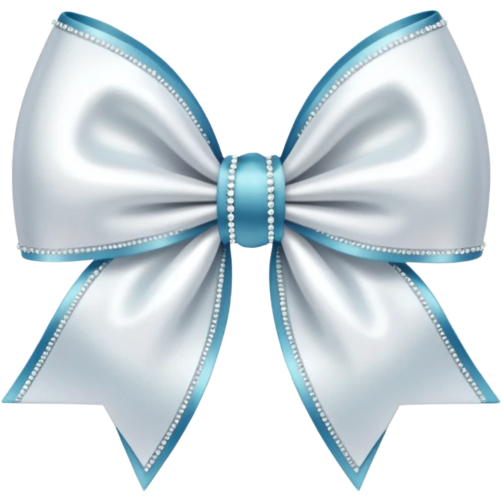 white sparkling bow emoji
