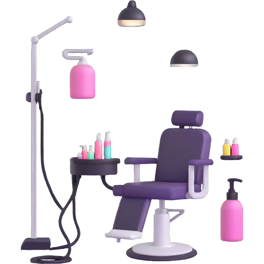 group of hairstylists training together in beauty salon emoji