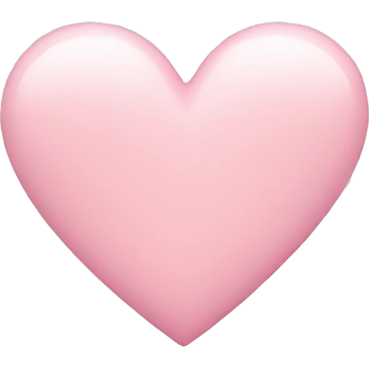 pastel pink heart emoji