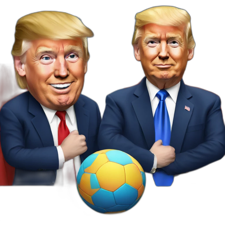 Messi AND trump emoji