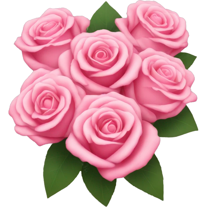 pink roses in a bouquet  emoji