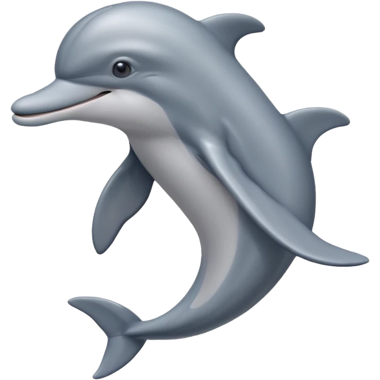 Dolphin emoji combination with a cap emoji