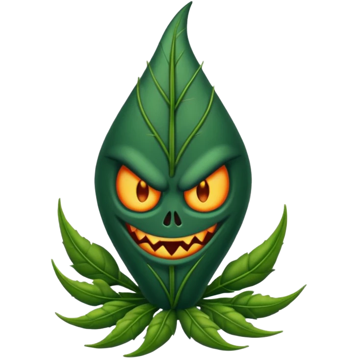 evil weeds emoji