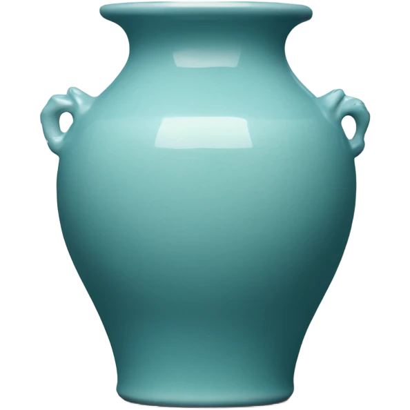 blue celadon ceramic vase emoji