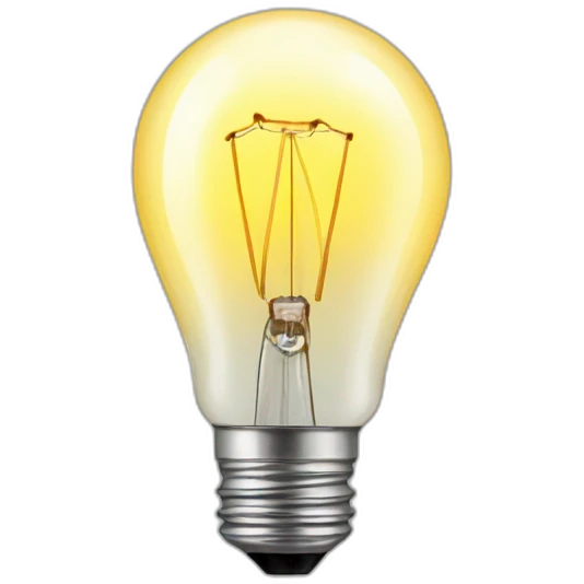 Bulb sticker emoji