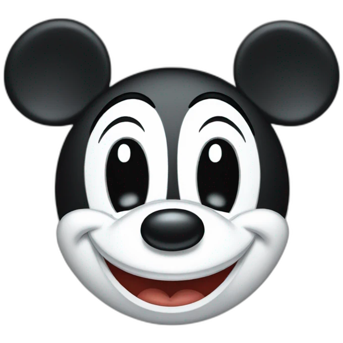 Mickey Mouse in a cartoon style emoji