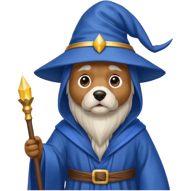 Dog wizard emoji