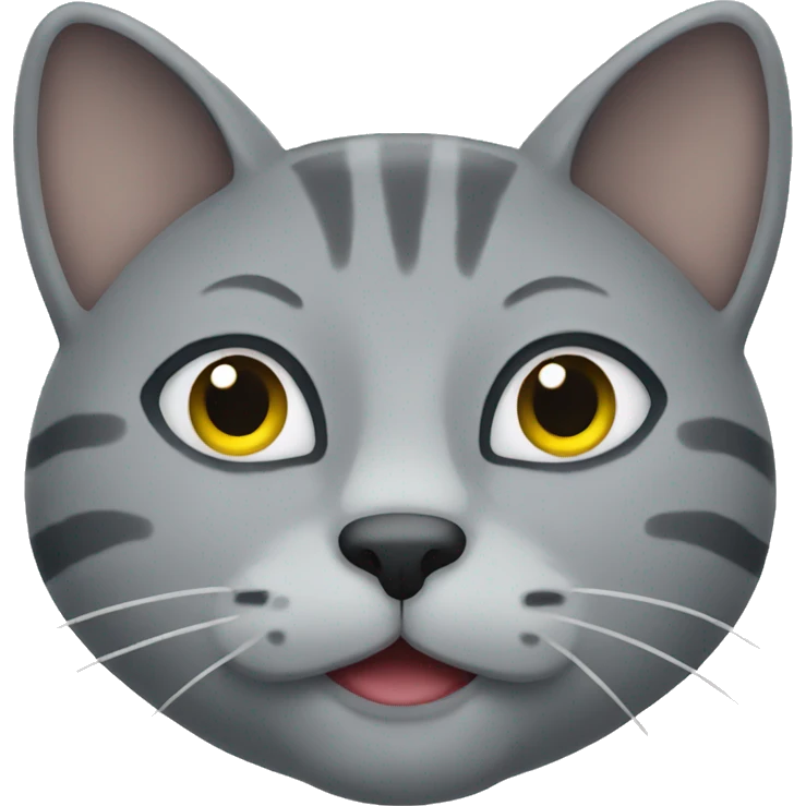 grey cat face emoji