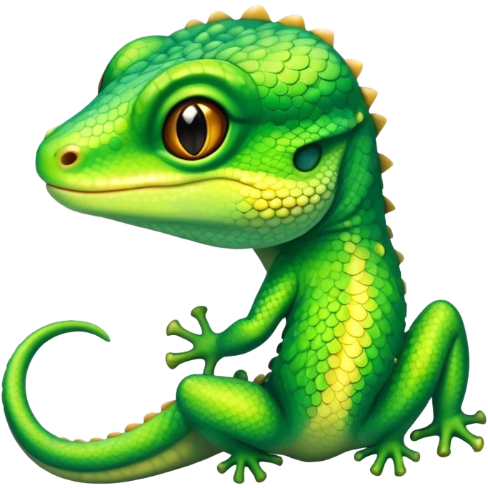 Cute gecko emoji