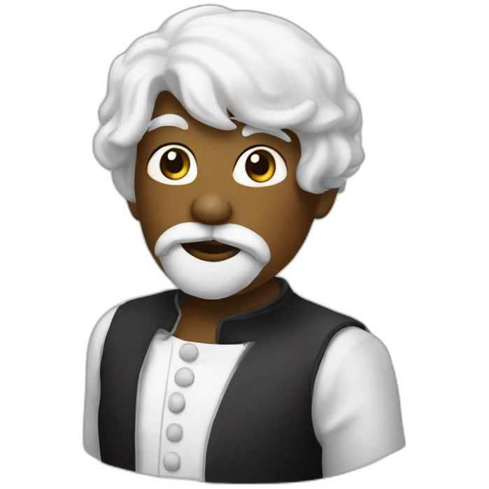 Blanc qui frappe un noir emoji
