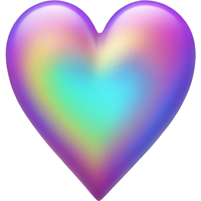 iridescent heart  emoji
