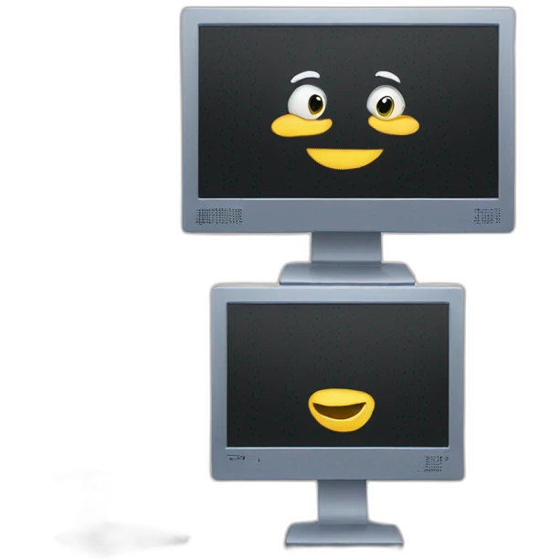Triple monitor pc emoji