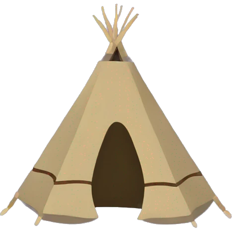 Teepee purple design emoji