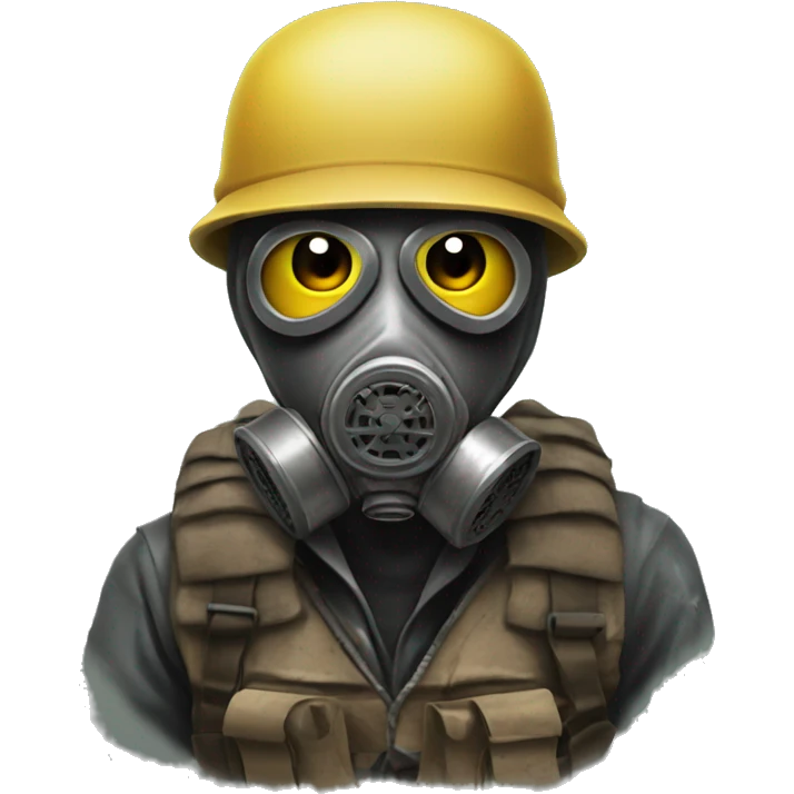 post apocalyptic survivor in gasmask emoji