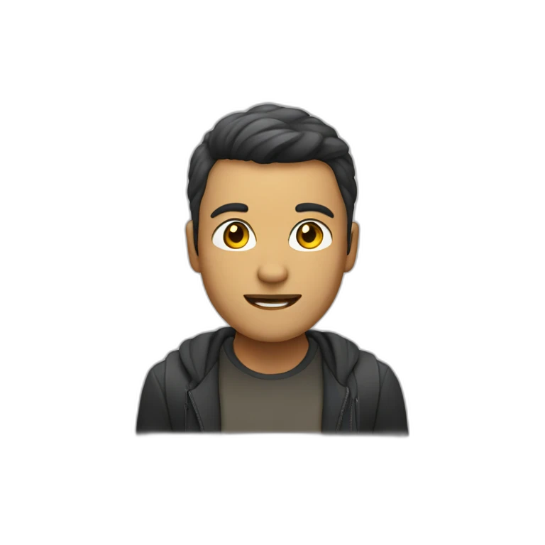 persona con una notbook emoji