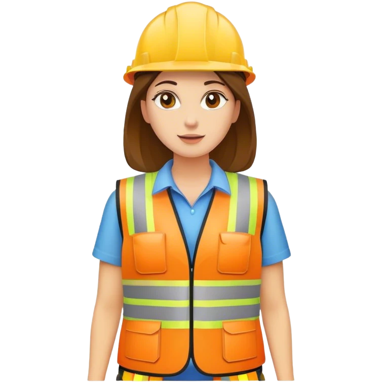  woman in a safety vest emoji