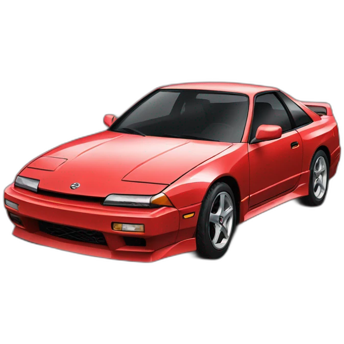 Red Nissan Sílvia 180sx emoji