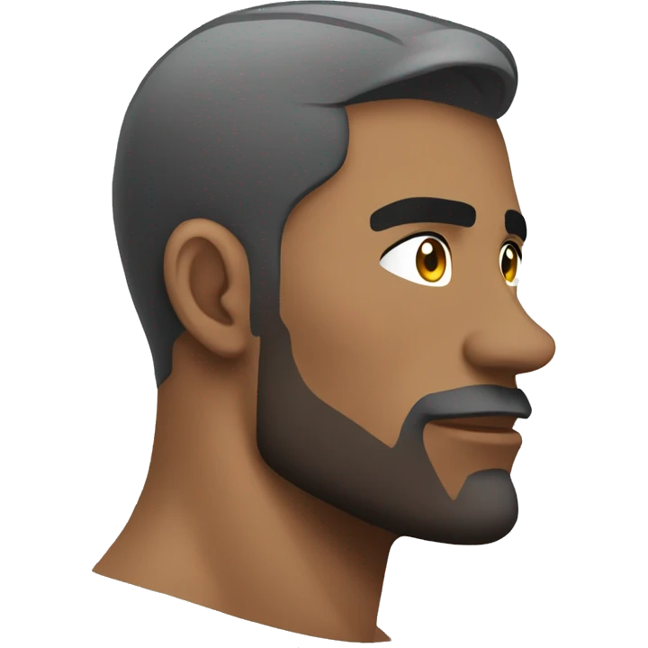 Muscle handsome man side view emoji