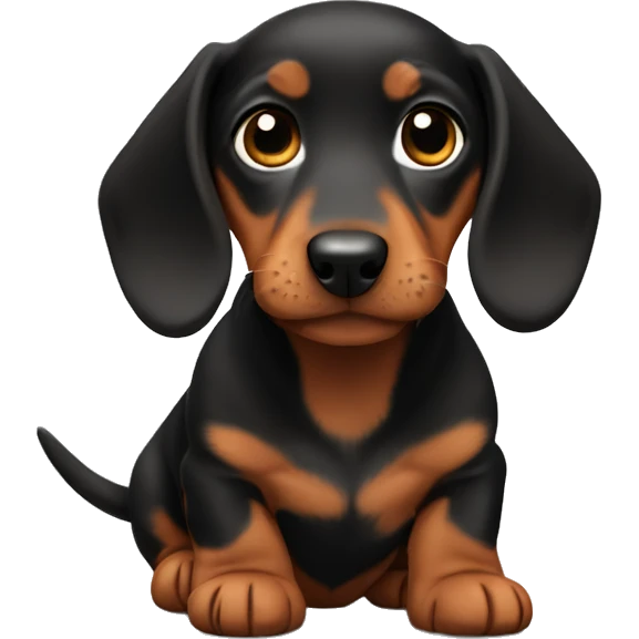 Daschund puppy emoji