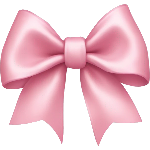 Light pink bow emoji