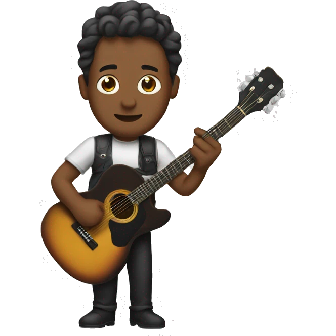 Gojo with guitar emoji