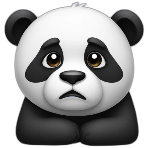 sad panda emoji