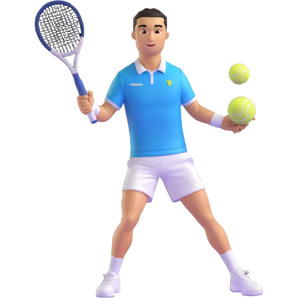 Cristiano Ronaldo as a tennis player emoji