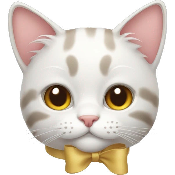Cat with bow  emoji