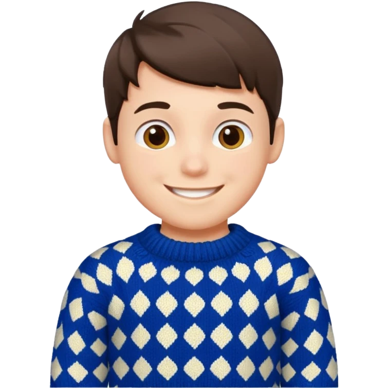 Knitted boy emoji