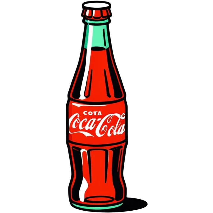 A bottle with Coca-Cola written on it emoji