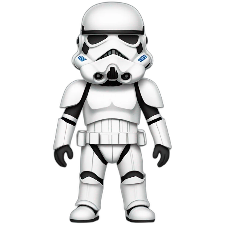 Chibi stormtrooper full body emoji