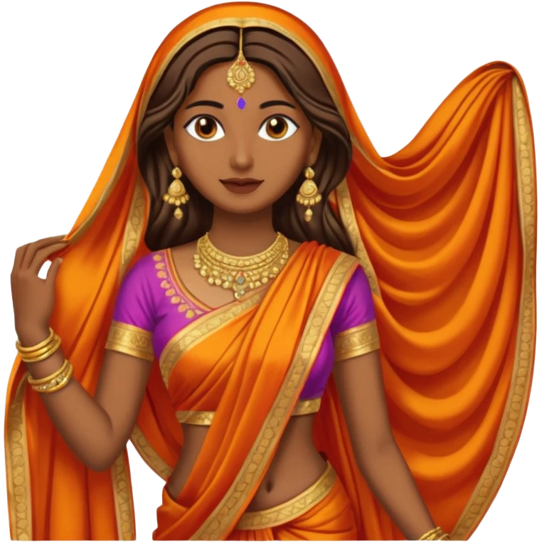Sari with no human just the dress emoji