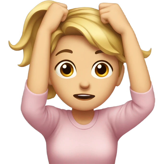 Girl with headache  emoji
