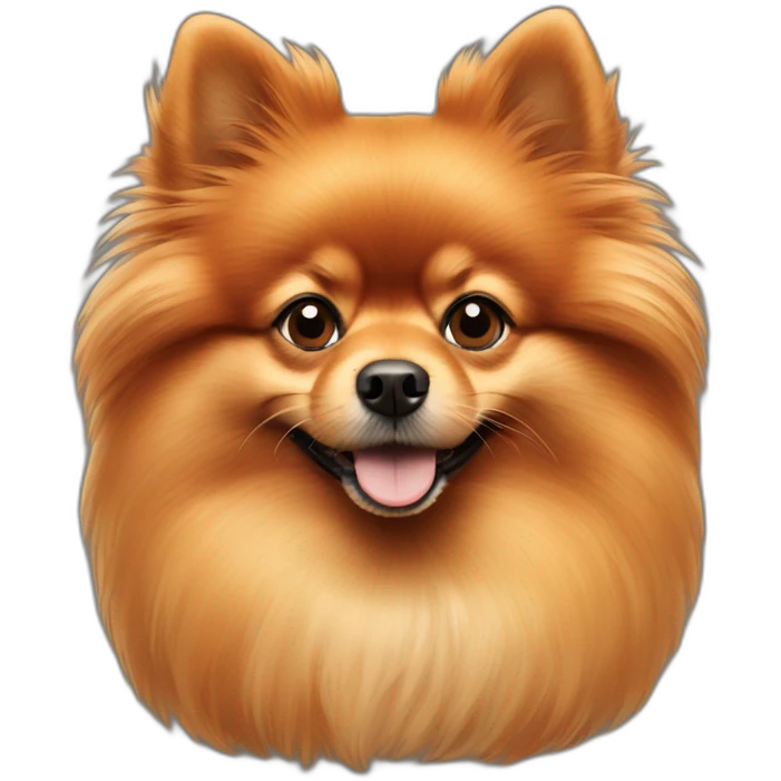 red-haired german pomeranian emoji