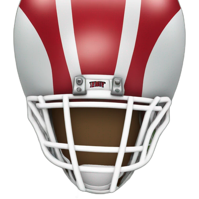 Red White Football emoji