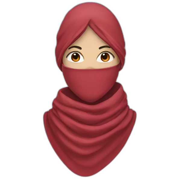 scarf masked woman emoji