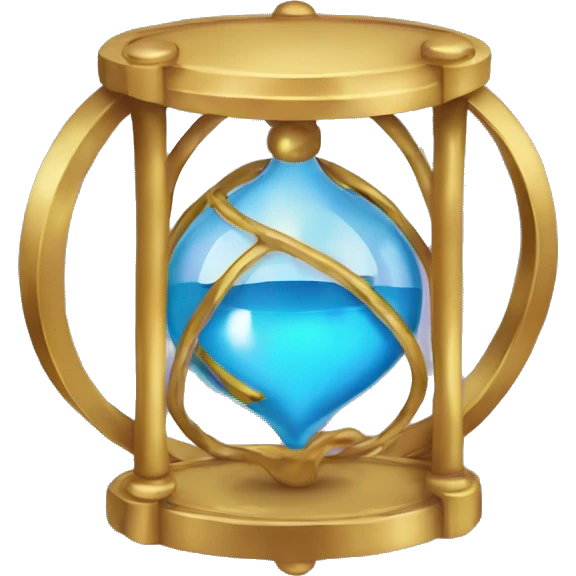 Time turner with a hourglass heart emoji