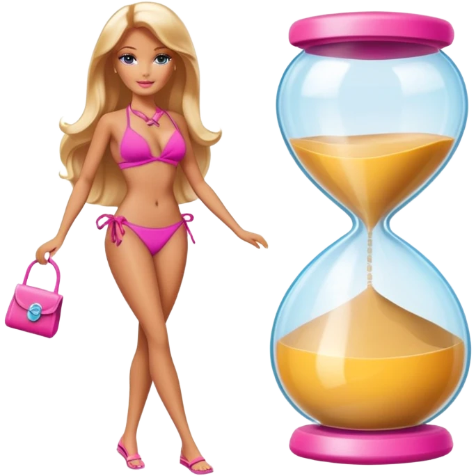 Bikini Barbie hourglass figure  emoji