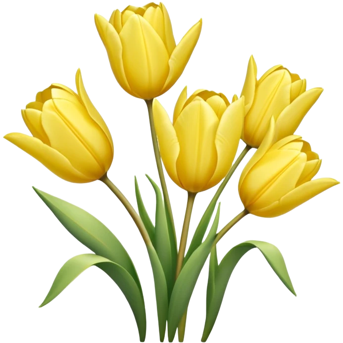 Light yellow tulips emoji