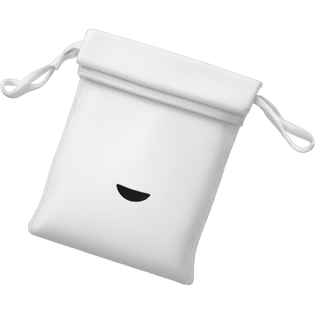 White pouch saying zyn on it emoji