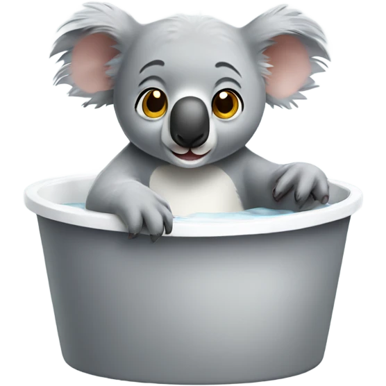 Koala in a tub emoji
