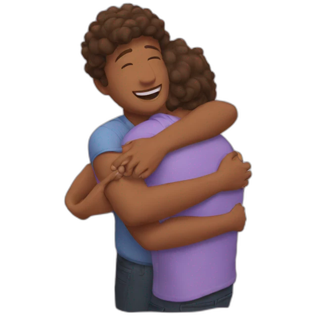 Butterfly hug emoji