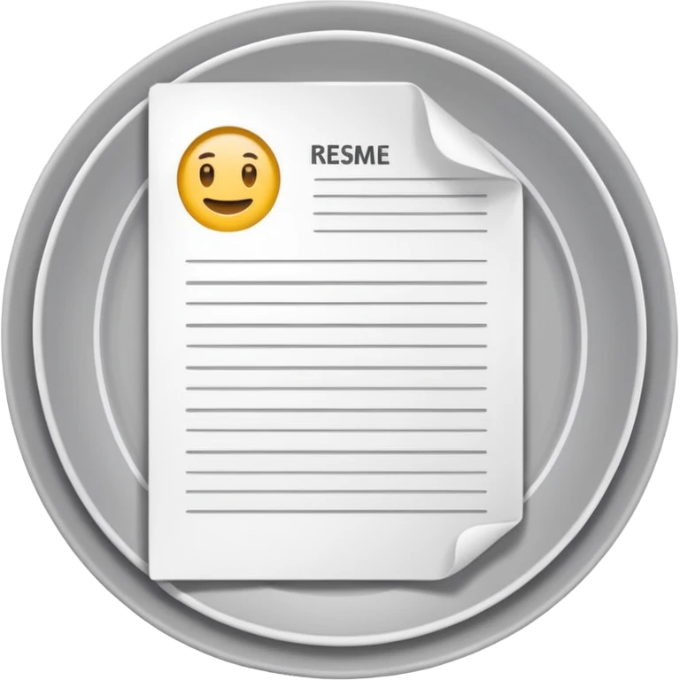 Icône de résumé/document emoji