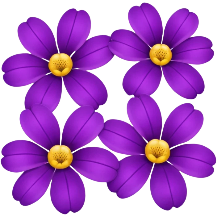 purple flowers emoji