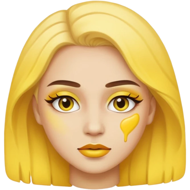 yellow makeup  emoji