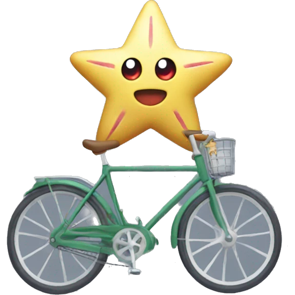 staryu on a bicycle emoji